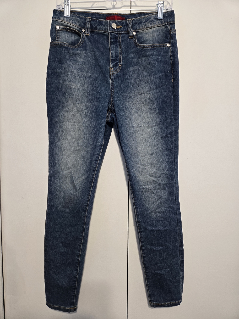 Jennifer Lopez High Rise Skinny Jeans Women’s Size 6 Medium Wash Stretch Denim